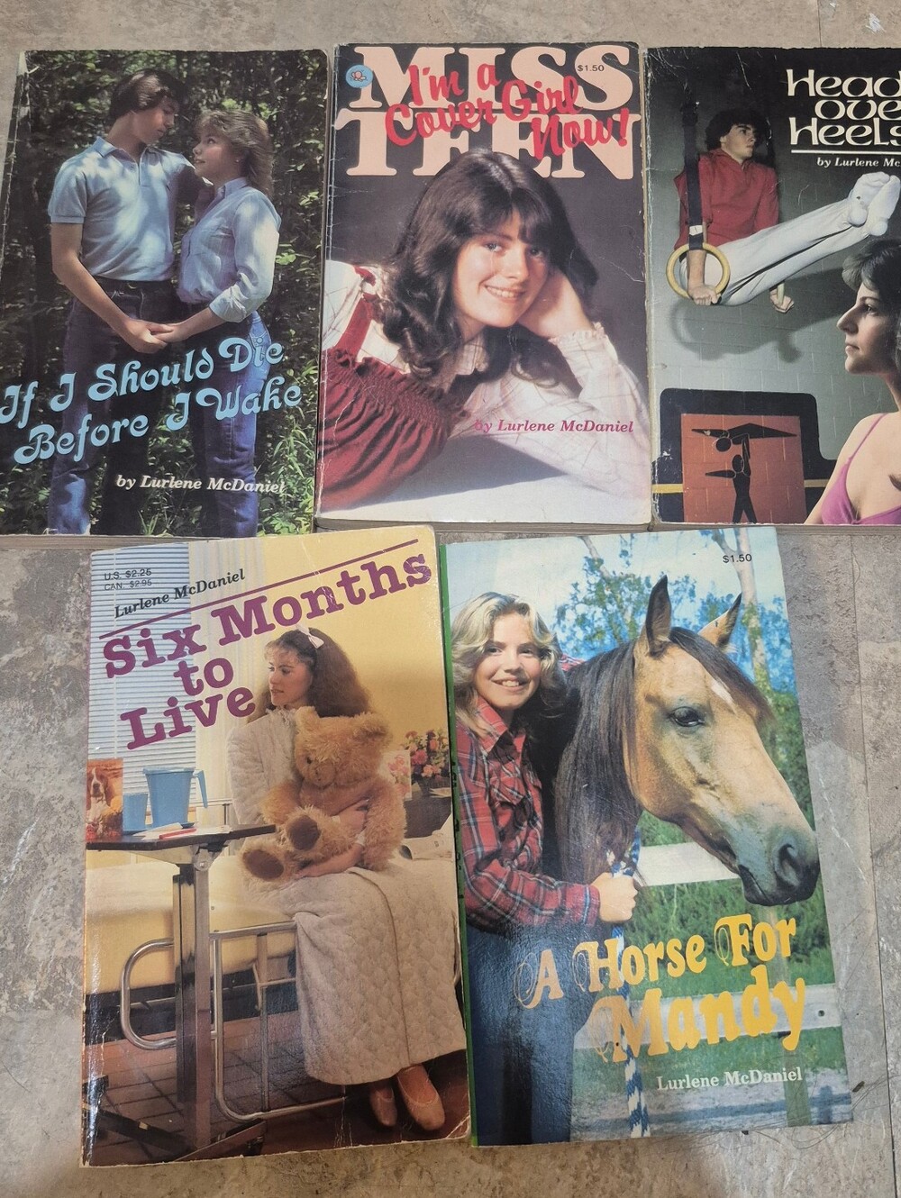 Vintage Lurlene McDaniel Paperback Book Lot of 5 Willowisp Press YA Teen Romance